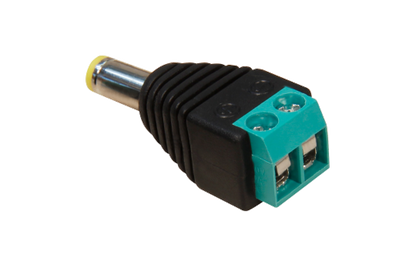 Adapter McPower, DC-Stecker 5,5x2,1mm und Lüsterklemme