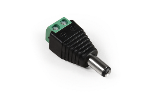 Adapter McPower, DC-Stecker 5,5x2,1mm und Lüsterklemme
