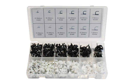 Kabelschellen-Set, 390-tlg.