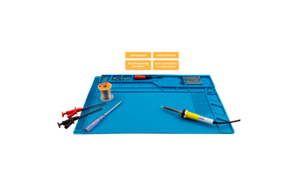 Silikon-Lötmatte McPower ''LM-18'' 55x35cm, Hitzebeständig, Antistatisch