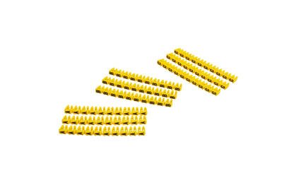 Kabelmarker-Clips McPower, bedruckt mit Buchstaben, Kabeldurchmesser bis 6mm