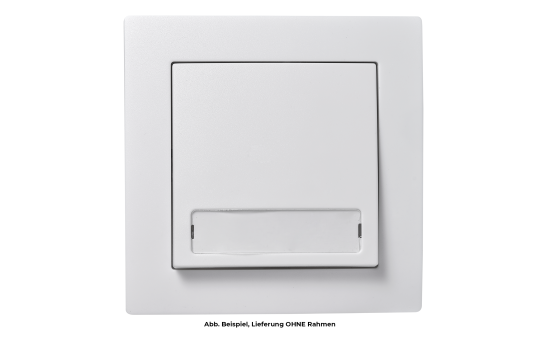 Taster McPower ''Flair'' mit Namensschild, 250V~/10A, UP, weiß