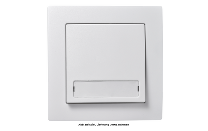 Taster McPower ''Flair'' mit Namensschild, 250V~/10A, UP, weiß
