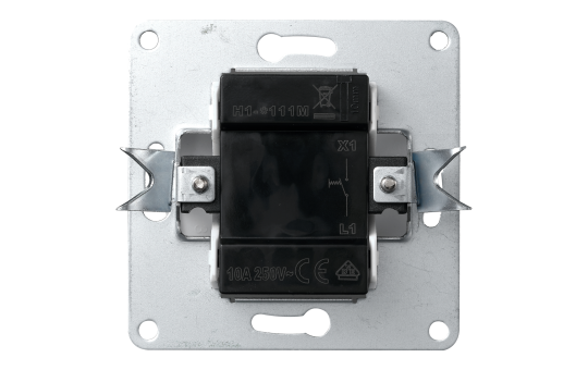 Taster McPower ''Flair'' mit Namensschild, 250V~/10A, UP, weiß