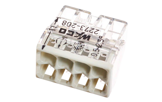 COMPACT Verbindungsklemme WAGO, max. 2,5mm², für eindrähtige Leiter, 8 Leiter