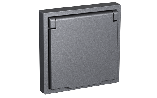 Schutzkontakt-Steckdose McPower ''Shallow'' 250V/16A, UP, IP44, Steckanschluss