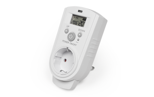 Steckdosen-Thermostat McPower ''TCU-530'', 5-30 °C, max. 3680W, 230V, Display