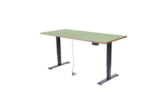 Schreibtisch imstande, Gestell business-b + Platte 140x60cm Pistazio