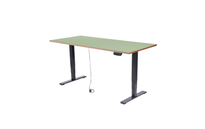 Schreibtisch imstande, Gestell business-b + Platte 140x60cm Pistazio