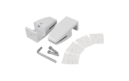 Trennwand-Set imstande, 1x Akustik-Trennwand 120x40cm, 1x. Clip, weiß, 2er-Pack