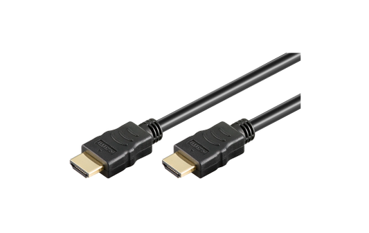 HDMI-Kabel, High Speed, mit Ethernet, 4K/60Hz, schwarz, 3m