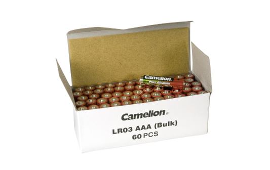 Micro-Batterie CAMELION Alkaline 1,5 V, Typ AAA, 60er-Pack