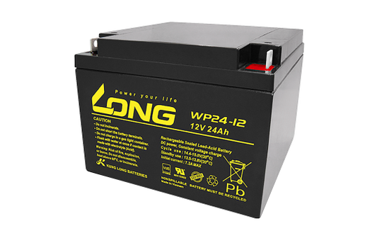 Bleiakku KUNG LONG ''WP24-12'', VdS, 12V, 24Ah, 166x175x125mm
