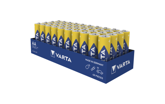 Mignon-Batterie VARTA  ''Industrial Pro'' Alkaline, Typ AA, LR06, 1,5V, 40-Pack