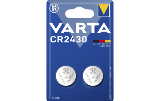 Lithium-Knopfzelle VARTA ''Electronics'' CR2430, 3V, 2er-Pack