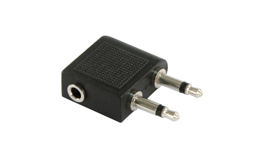 Audio-Adapter HOLLYWOOD, 1x 3,5 mm Stereo (Buchse) -> 2x 3,5 mm Mono (Stecker), Klinke