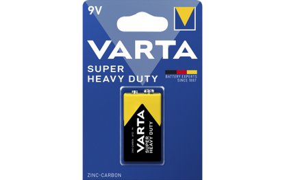 E-Block Batterie VARTA ''Super Heavy Duty'', Zink-Kohle, 6F22, 9V