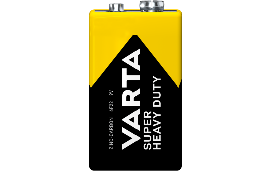 E-Block Batterie VARTA ''Super Heavy Duty'', Zink-Kohle, 6F22, 9V