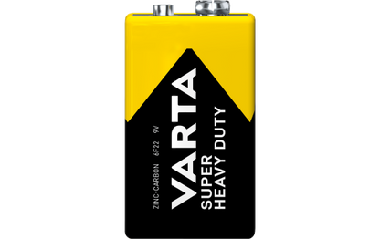 E-Block Batterie VARTA ''Super Heavy Duty'', Zink-Kohle, 6F22, 9V
