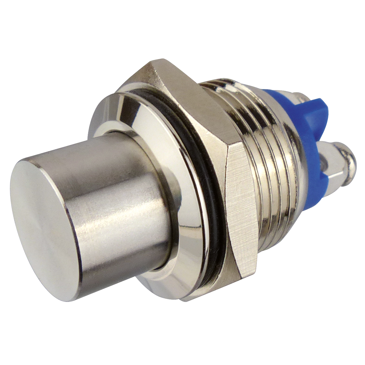 Vollmetalltaster mit hohen Tasterkopf, 16mm-Ø, 250V, 3A, Schraubanschluss