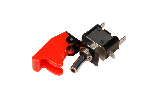 Kill-Switch McPower mit Schutzkappe und LED, 12V / 20A, rot