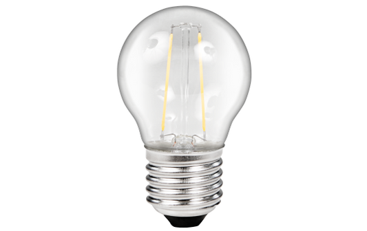 LED Filament Tropfenlampe McShine ''Filed'', E27, 2W, 260Lm, warmweiß, klar