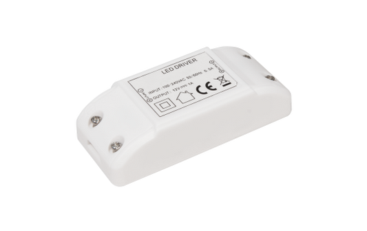 LED-Trafo McShine, 0,5-12W, Ein 220-240V, 12V= Konstantspannung, rund