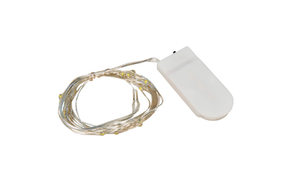 LED Draht-Lichterkette McShine ''Micro'' 20 LEDs, warmweiß, Batteriebetrieb