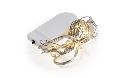 LED Draht-Lichterkette McShine ''Micro'' 20 LEDs, warmweiß, Batteriebetrieb