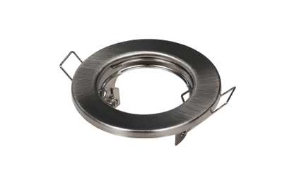 Einbaurahmen McShine ''ER-80'' Edelstahl gebürstet, Ø80mm, starr