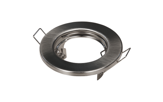 Einbaurahmen McShine ''ER-80'' Edelstahl gebürstet, Ø80mm, starr