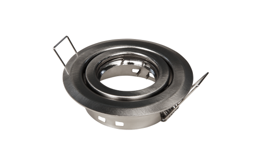 Einbaurahmen McShine ''ER-76'' Edelstahl gebürstet, Ø76mm, schwenkbar