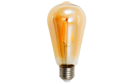 LED Filament Glühlampe McShine ''Retro'' E27, 4W, 420lm, warmweiß, goldenes Glas