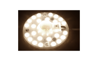 LED-Modul McShine, Umrüstsatz mit Magnethalterung, Ø12,5cm, 12W, 1200lm, 3000K