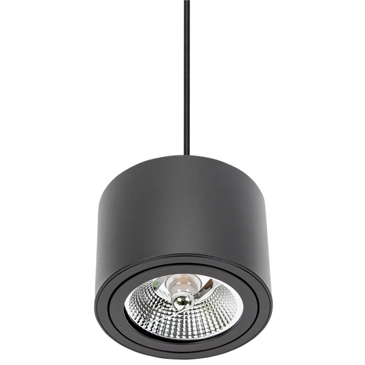 AR111 GU10 Strahler ''Chloe'', 250V, IP20, 139x100mm, rund, schwarz