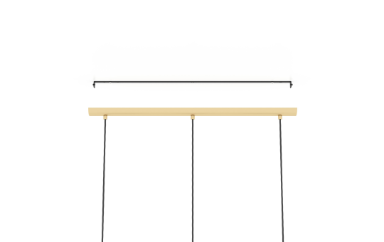 Hängeleuchte EGLO ''Carlton'', 3-flammig, E27, Stahl, gold, 80,5x20,5x110cm