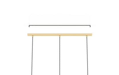 Hängeleuchte EGLO ''Carlton'', 3-flammig, E27, Stahl, gold, 80,5x20,5x110cm