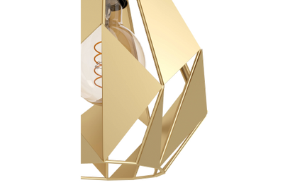 Hängeleuchte EGLO ''Carlton'', 3-flammig, E27, Stahl, gold, 80,5x20,5x110cm