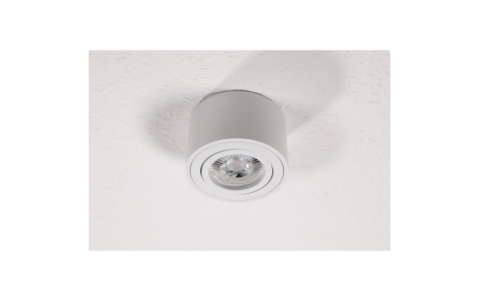LED-Aufbauleuchte McShine, 5W, 400Lumen, 3000K, ØxH 80x50mm
