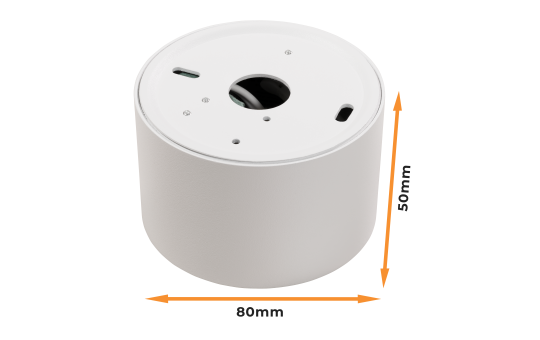 LED-Aufbauleuchte McShine, 5W, 400Lumen, 3000K, ØxH 80x50mm