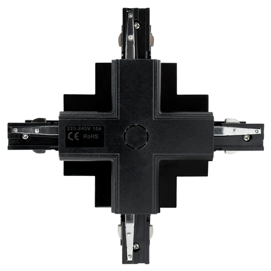 Unterputz-Steckverbinder ''SPS'', 230V, IP20, 165x36x165mm, Kreuz, schwarz