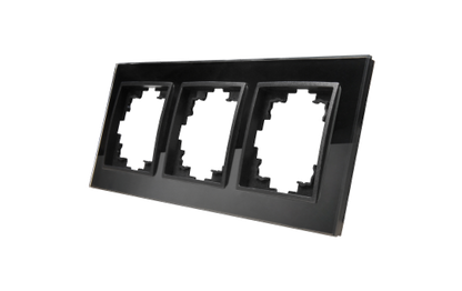 Glas-Rahmen McPower ''Flair'', 3-fach, schwarz