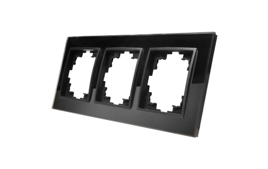 Glas-Rahmen McPower ''Flair'', 3-fach, schwarz