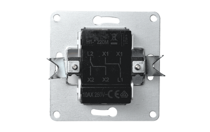Serien-Schalter McPower ''Cup'' 2-fach, 250V~/10A, UP, weiß