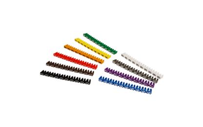 Kabelmarker-Clips McPower, bedruckt mit Ziffern 0-9, Kabeldurchmesser bis 6mm, Kunststoff