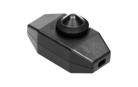 Schnur-Zwischendimmer schwarz, stufenlos, 80W