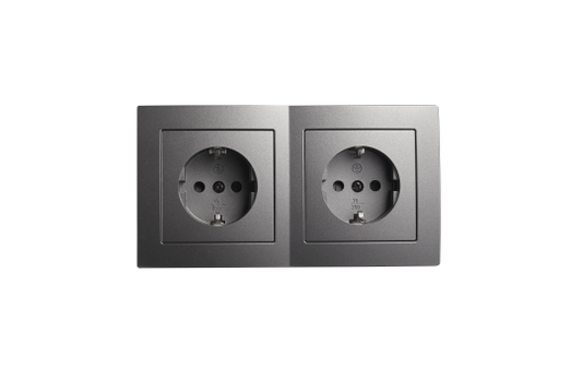 Steckdosen Set McPower Flair ''Beginner 2S'' 3-teilig, anthrazit
