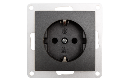 Schutzkontakt-Steckdose McPower ''Flair'' 250V~/16A, Einsteckschutz, 18er-Pack