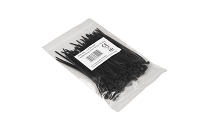 Kabelbinder McPower, schwarz, 100x2,5mm, 100er-Pack, UV beständig