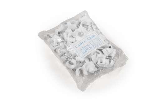 Kabelschelle McPower, 12mm, 100er-Pack, weiß